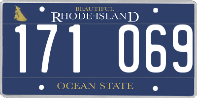 RI license plate 171069
