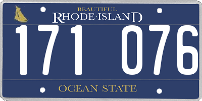 RI license plate 171076