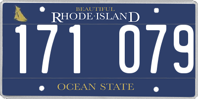 RI license plate 171079