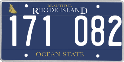 RI license plate 171082