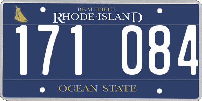 RI license plate 171084