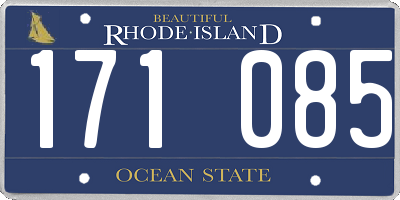 RI license plate 171085