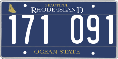 RI license plate 171091