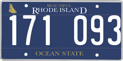 RI license plate 171093