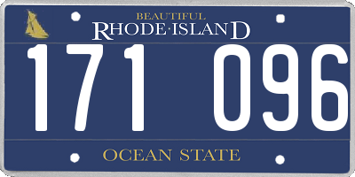 RI license plate 171096
