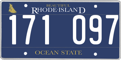RI license plate 171097