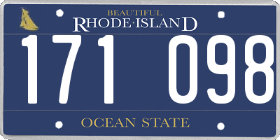 RI license plate 171098