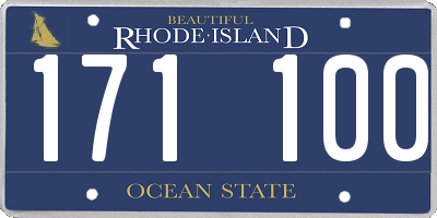 RI license plate 171100