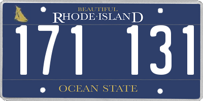 RI license plate 171131