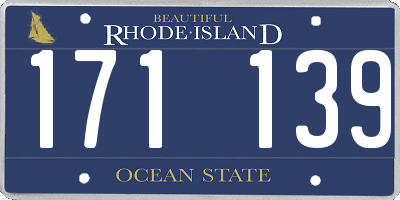RI license plate 171139