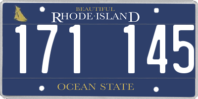RI license plate 171145