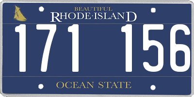 RI license plate 171156
