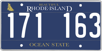 RI license plate 171163