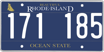 RI license plate 171185