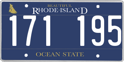 RI license plate 171195