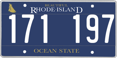 RI license plate 171197