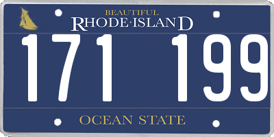 RI license plate 171199