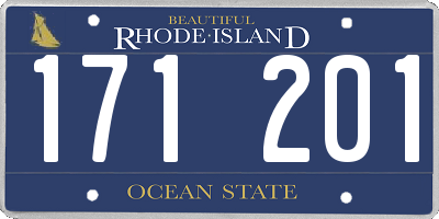 RI license plate 171201