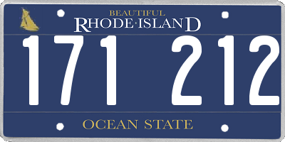 RI license plate 171212