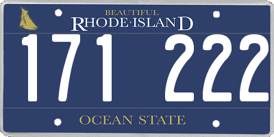 RI license plate 171222