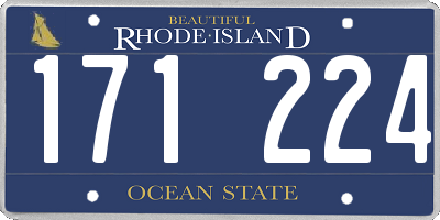 RI license plate 171224