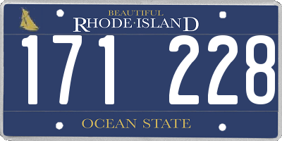 RI license plate 171228