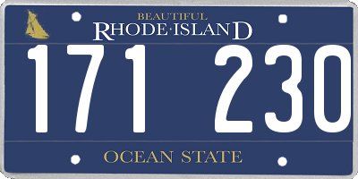 RI license plate 171230