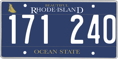 RI license plate 171240