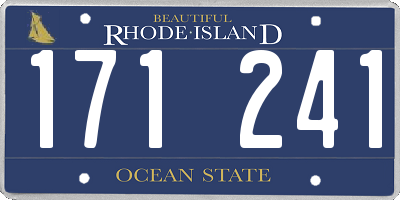 RI license plate 171241