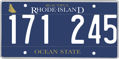 RI license plate 171245