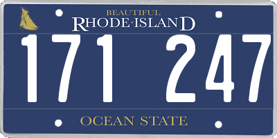 RI license plate 171247