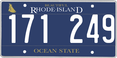 RI license plate 171249