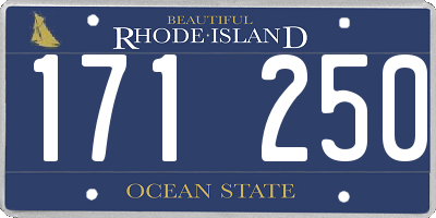 RI license plate 171250