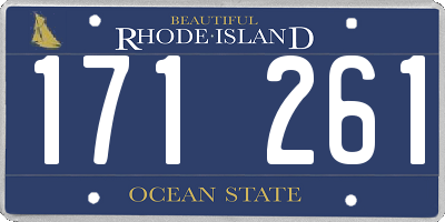 RI license plate 171261