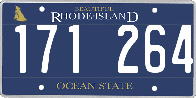RI license plate 171264