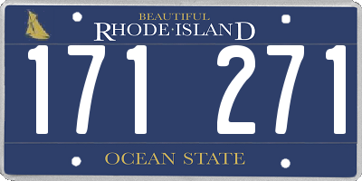 RI license plate 171271
