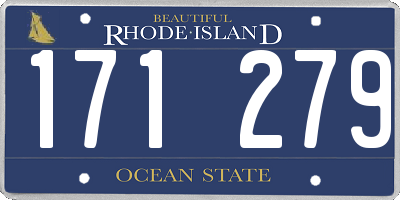 RI license plate 171279