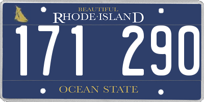 RI license plate 171290