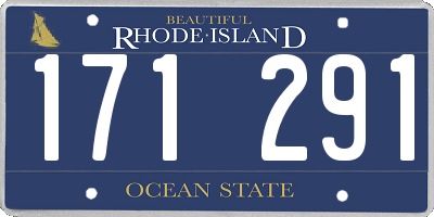 RI license plate 171291