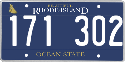 RI license plate 171302
