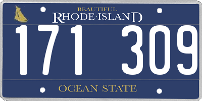 RI license plate 171309