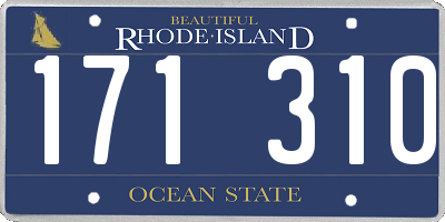 RI license plate 171310