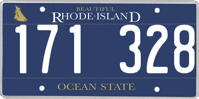 RI license plate 171328