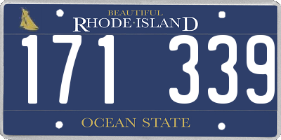 RI license plate 171339