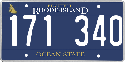 RI license plate 171340