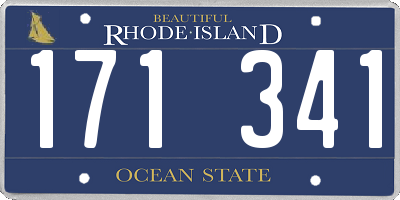 RI license plate 171341