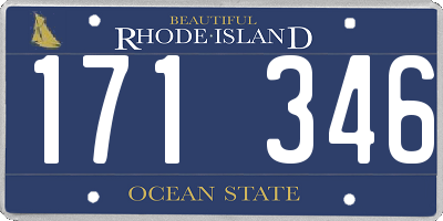 RI license plate 171346