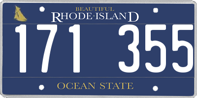 RI license plate 171355