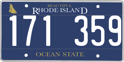 RI license plate 171359
