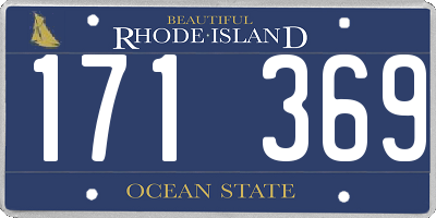 RI license plate 171369